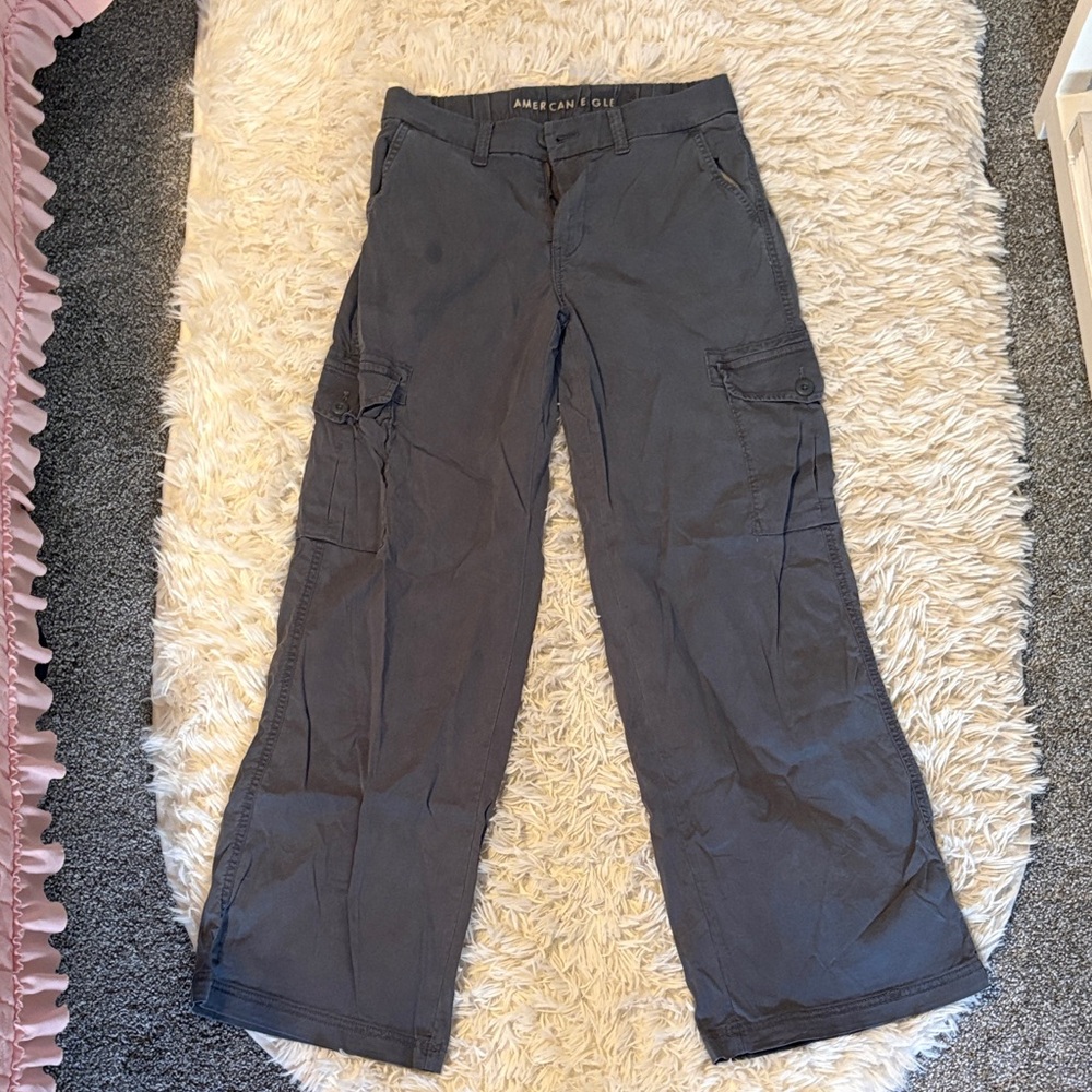 American Eagle Dark Gray Cargo Pants
